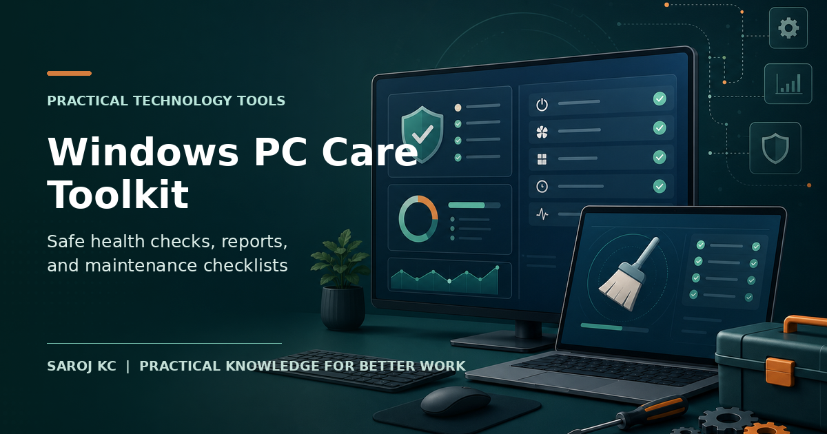 Windows PC Care Toolkit cover
